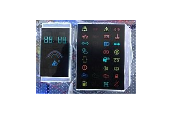 Vehicle instrument LCD display